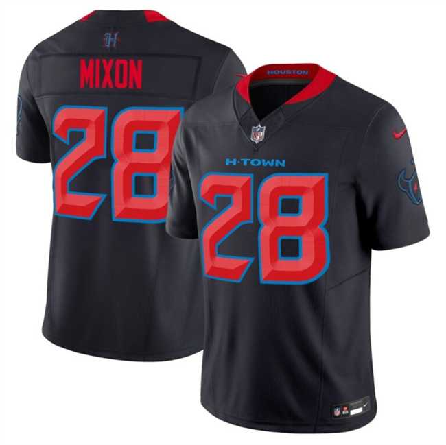 Men & Women & Youth Houston Texans #28 Joe Mixon Navy 2024 2nd Alternate F.U.S.E Vapor Stitched Jersey->houston texans->NFL Jersey